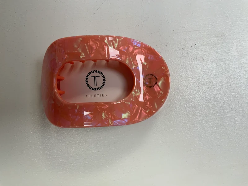 Teletie Round Flat Hair Clip Large