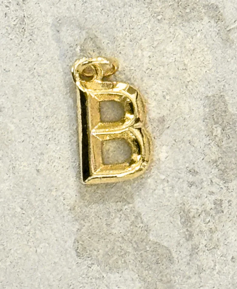 My Girl in LA Gold Initial Charm