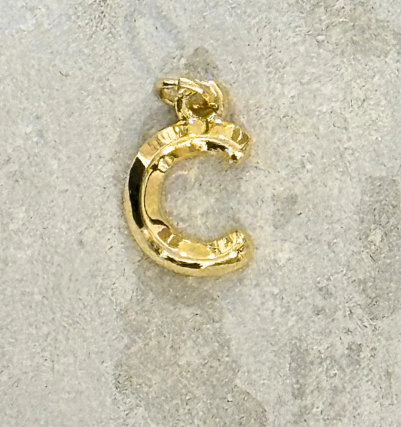 My Girl in LA Gold Initial Charm