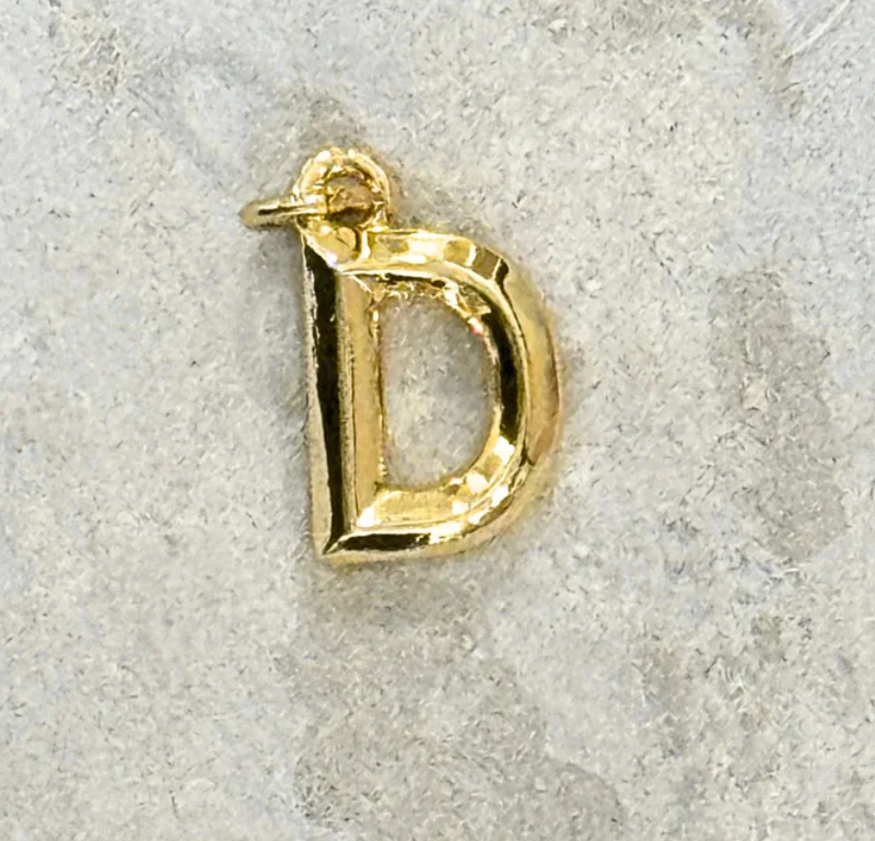 My Girl in LA Gold Initial Charm
