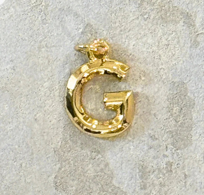 My Girl in LA Gold Initial Charm