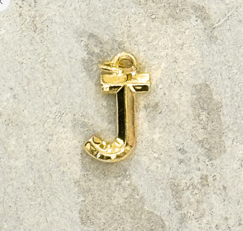 My Girl in LA Gold Initial Charm