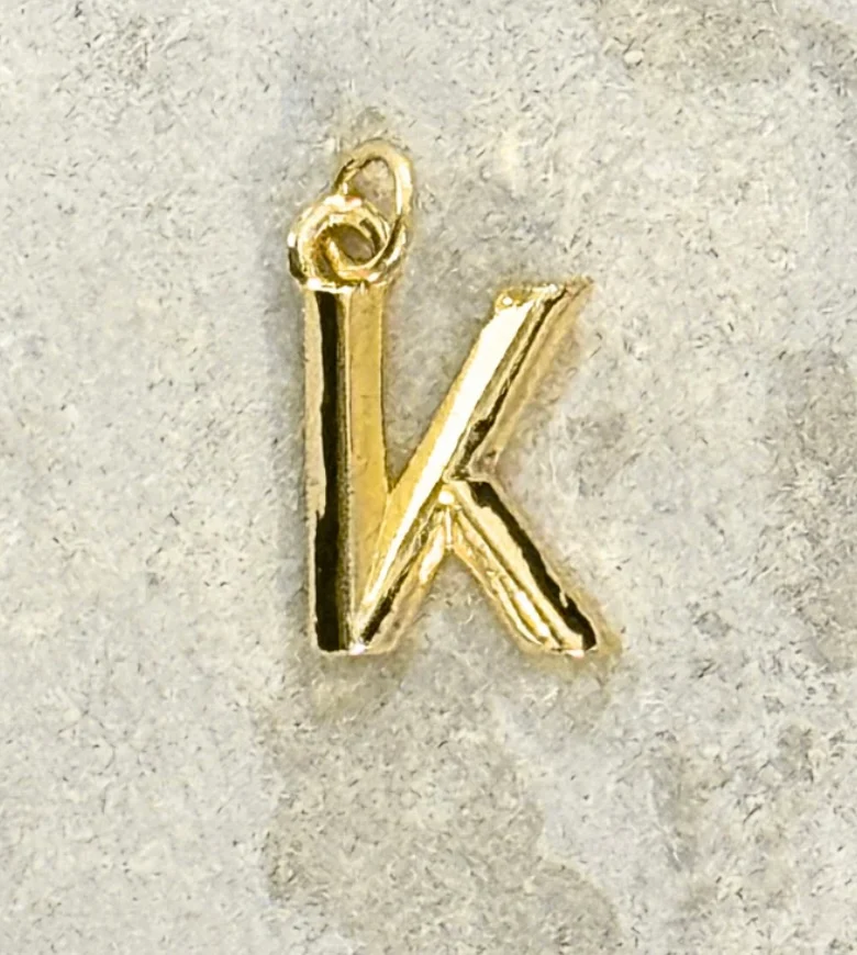 My Girl in LA Gold Initial Charm