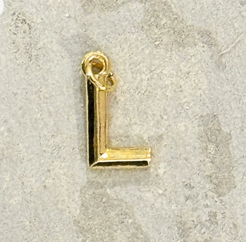 My Girl in LA Gold Initial Charm