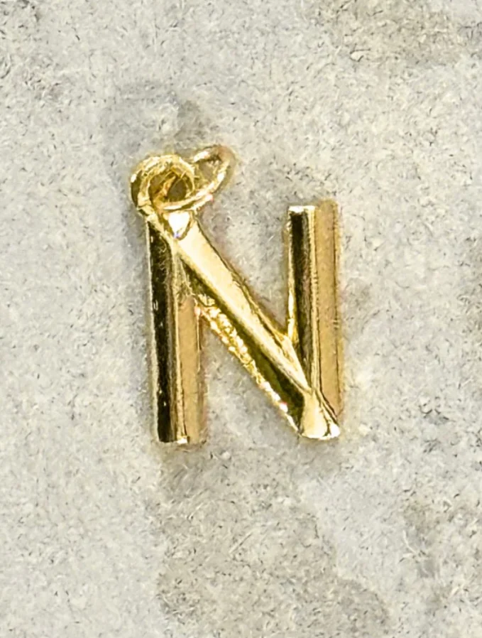 My Girl in LA Gold Initial Charm