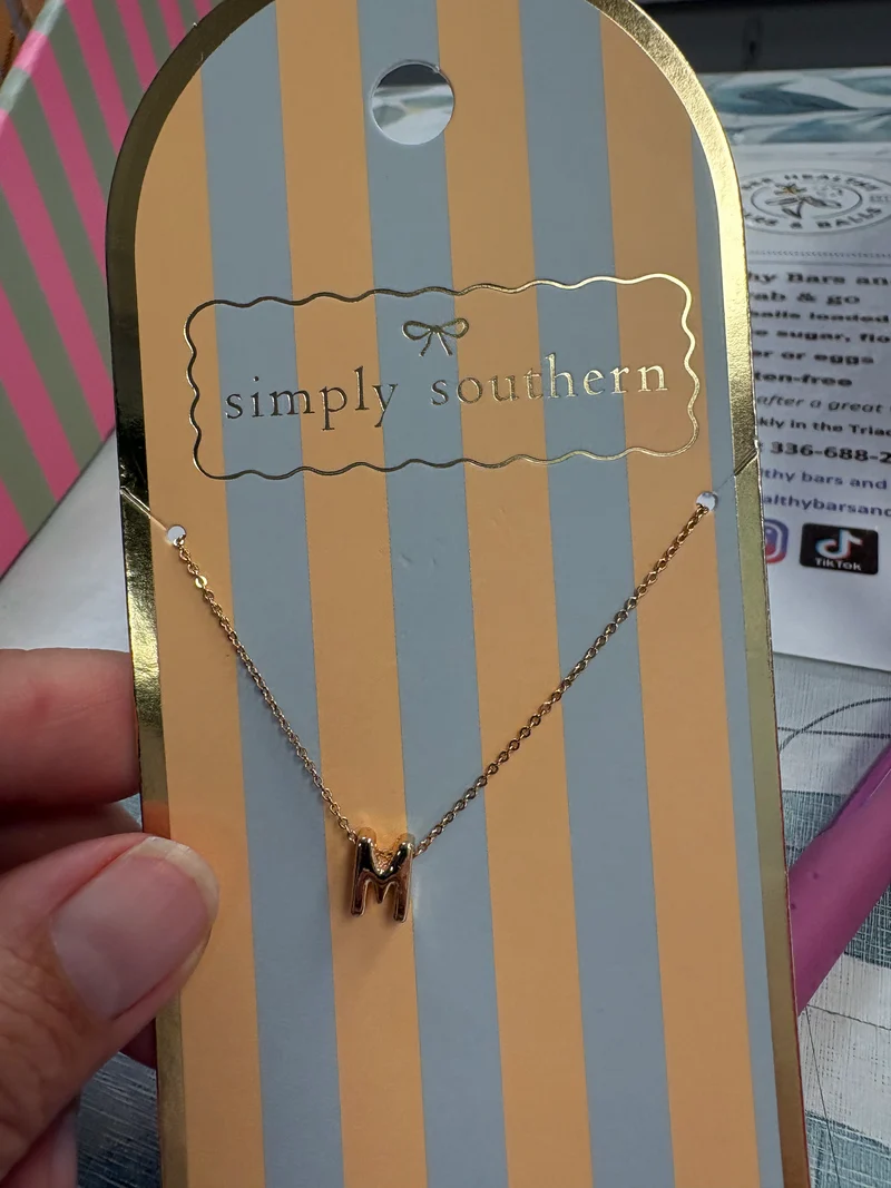 Simply Southern Heart Initial Necklace