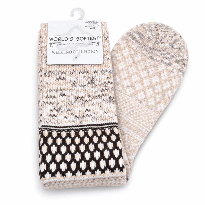 World’s Softest Socks- Weekend Collection calf-length (6-11)