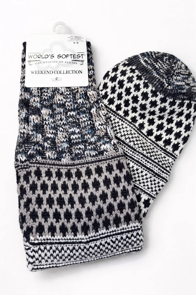World’s Softest Socks- Weekend Collection calf-length (6-11)