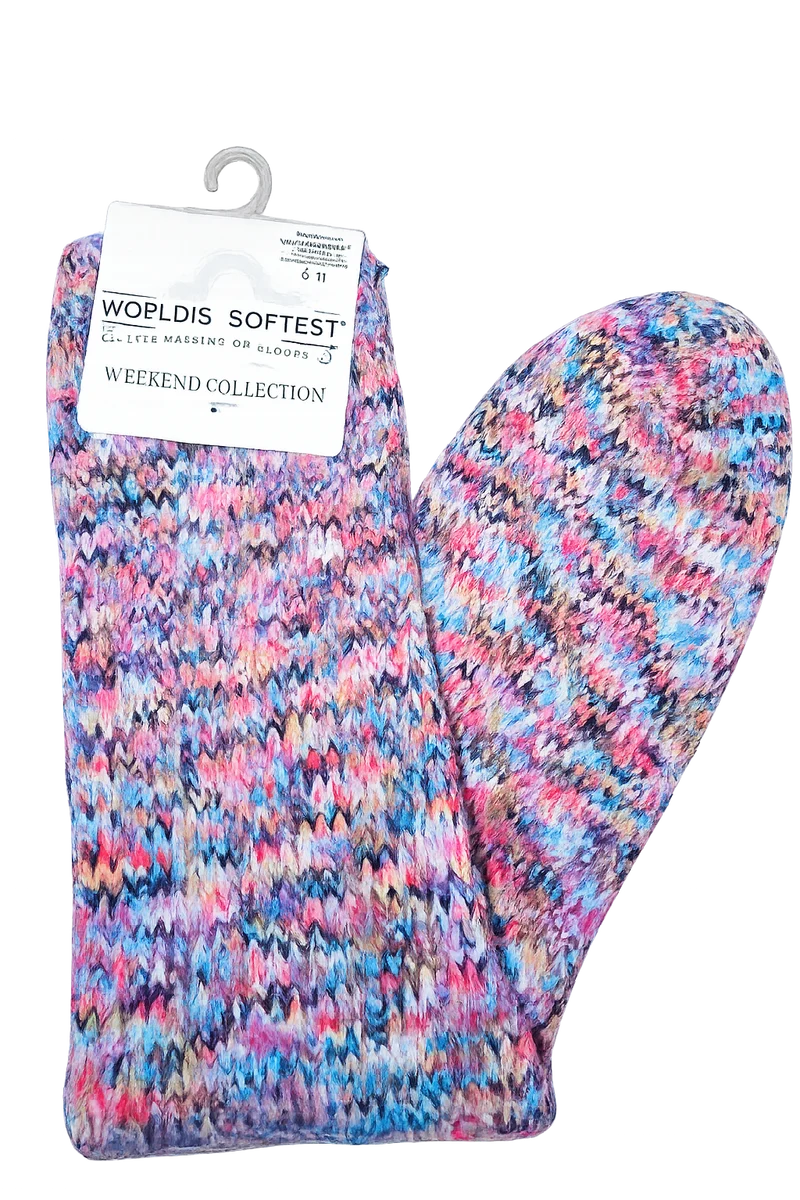 World’s Softest Socks- Weekend Collection calf-length (6-11)