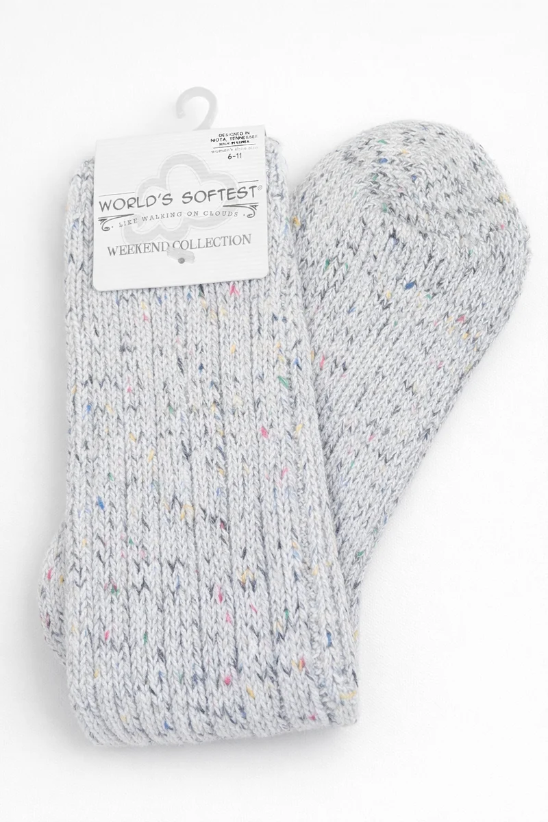World’s Softest Socks- Weekend Collection calf-length (6-11)