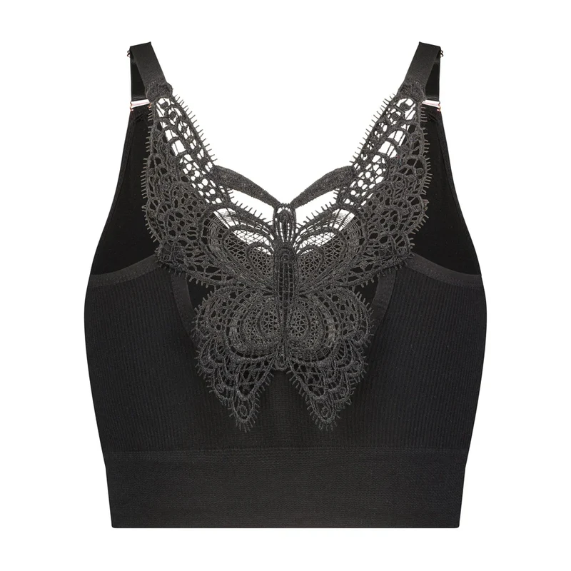 JadyK Jules Ribbed Crochet Bralette