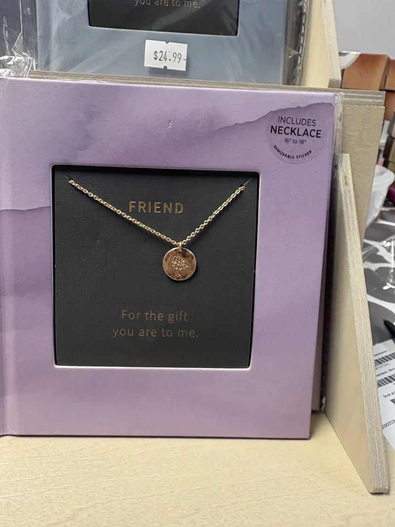 Demdaco Book+Necklace