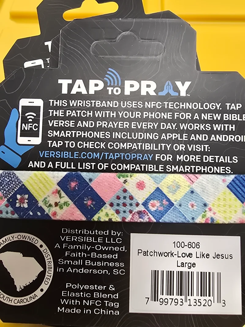 Versible Tap to Pray Wristband