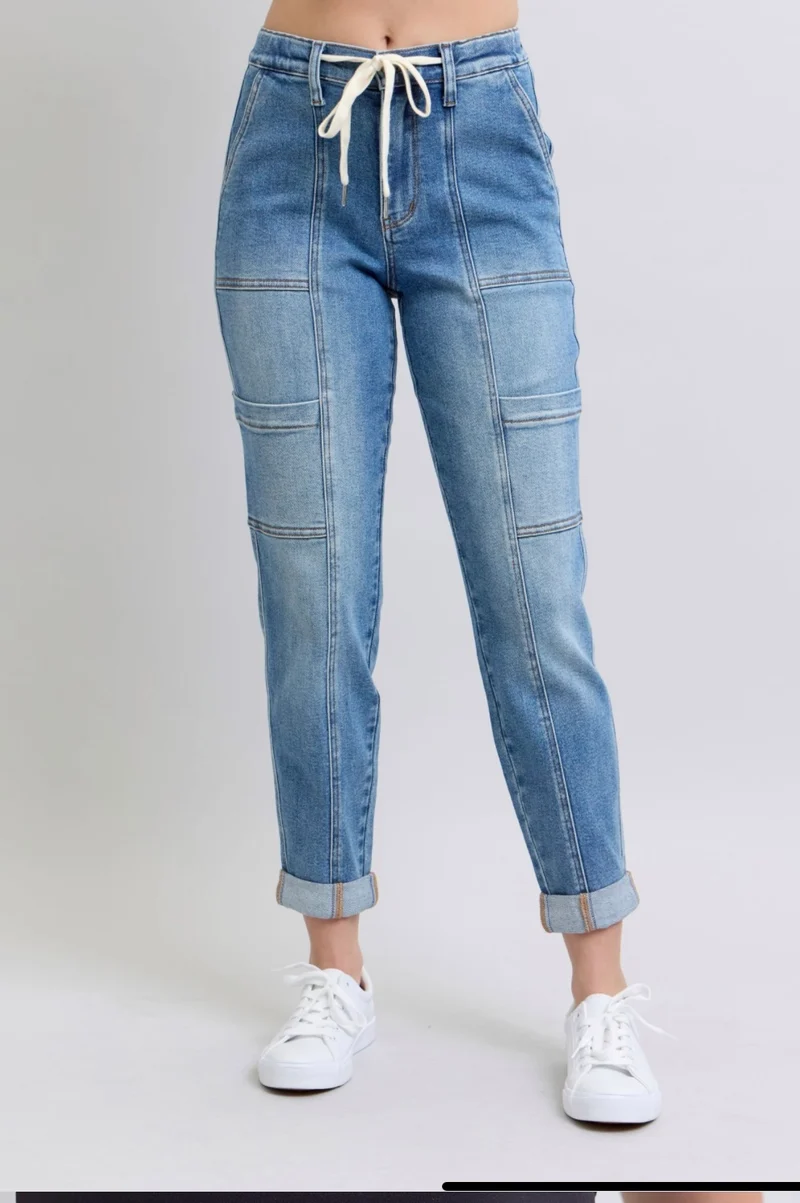 Judy Blue Cuffed Cargo Jogger