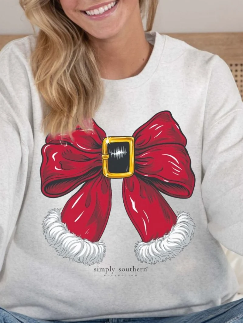 Simply Southern Santa Bow Long Sleeve