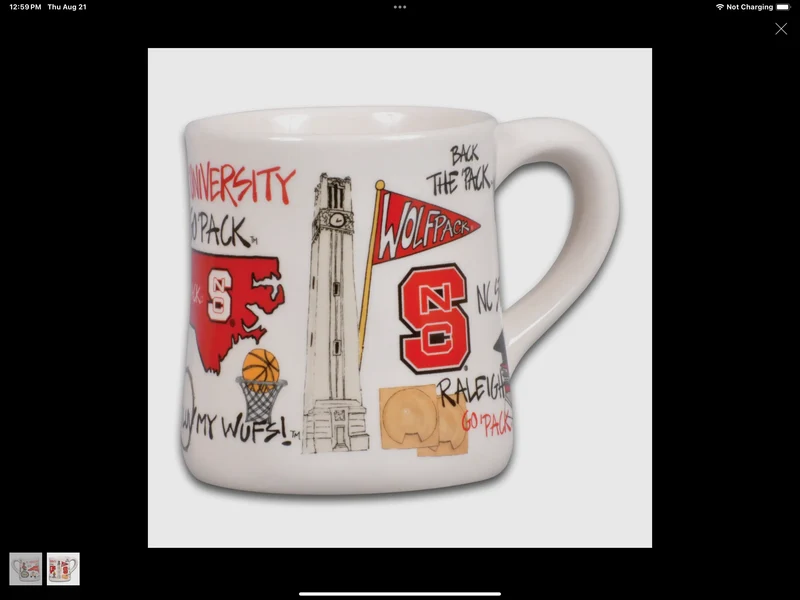 Ceramic College Coffee Mugs