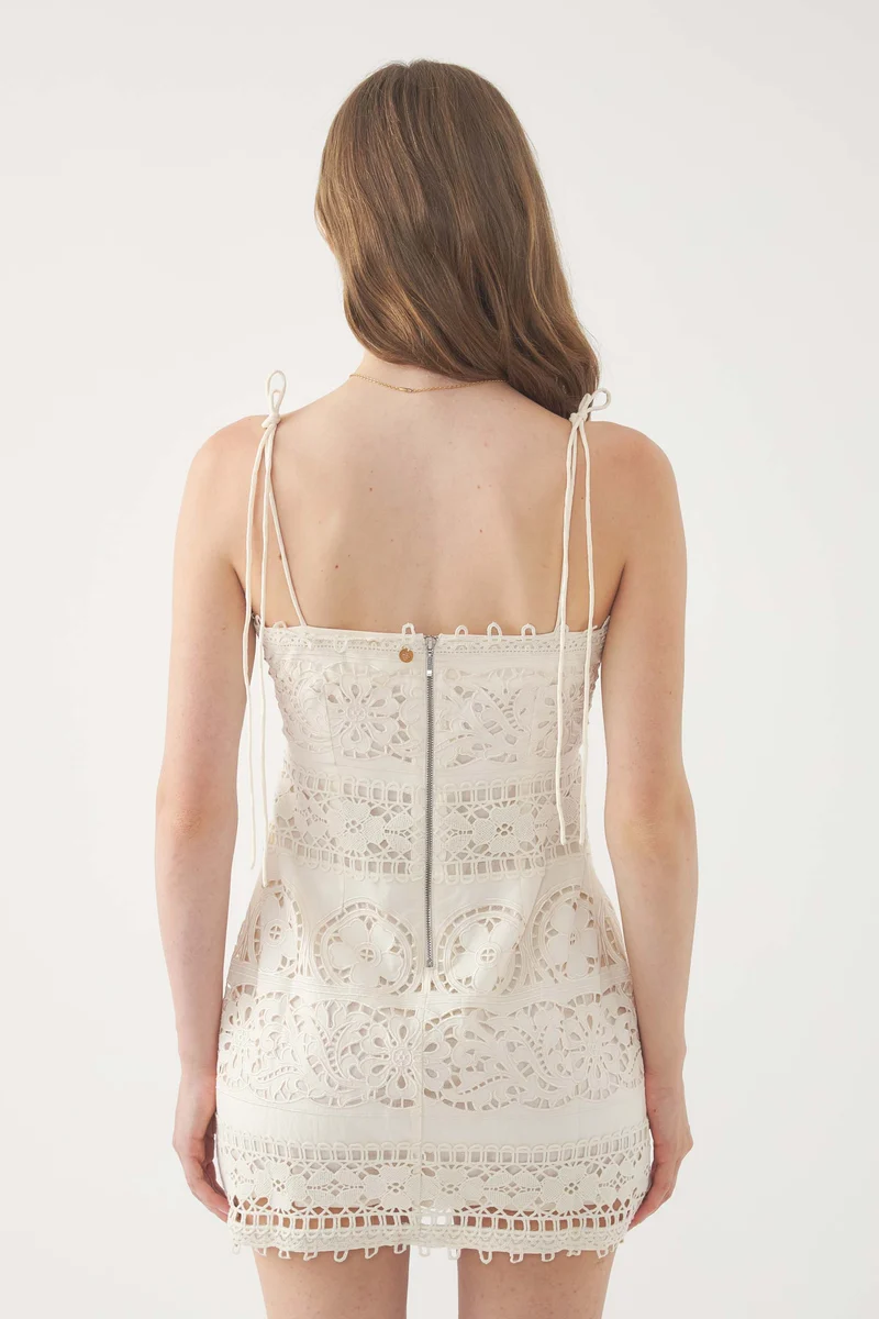 Robe bustier brodée Mila
