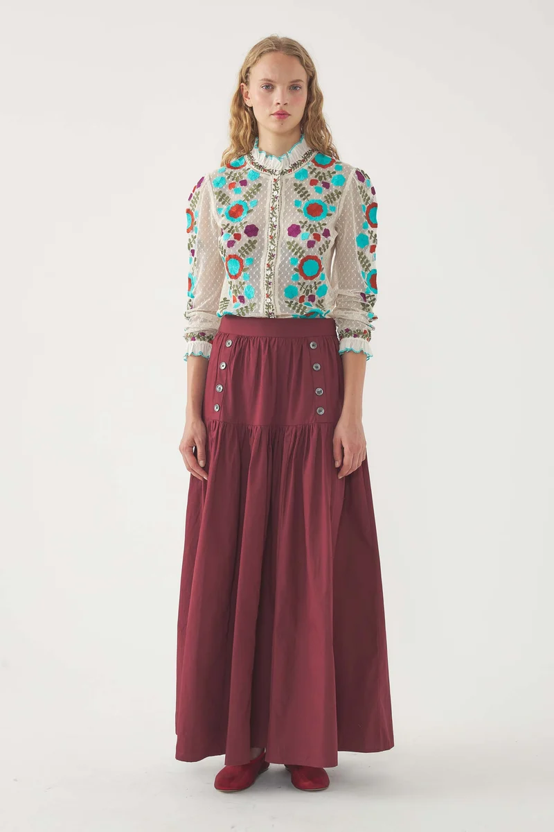 Blouse brodée Ary