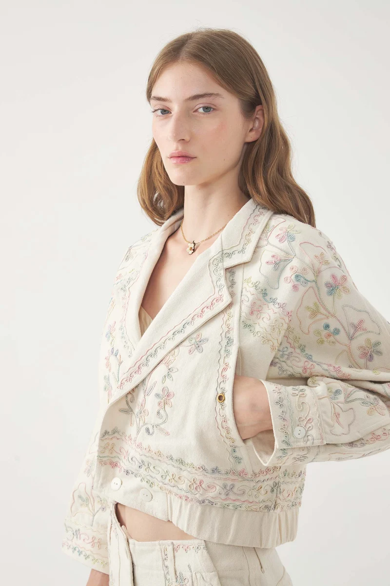 Veste brodée Alex