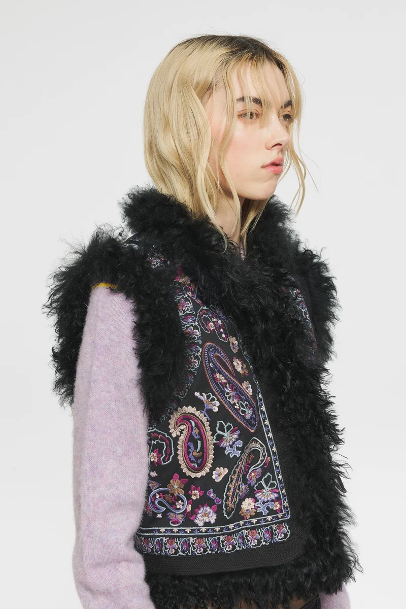 Gilet brodé Roza