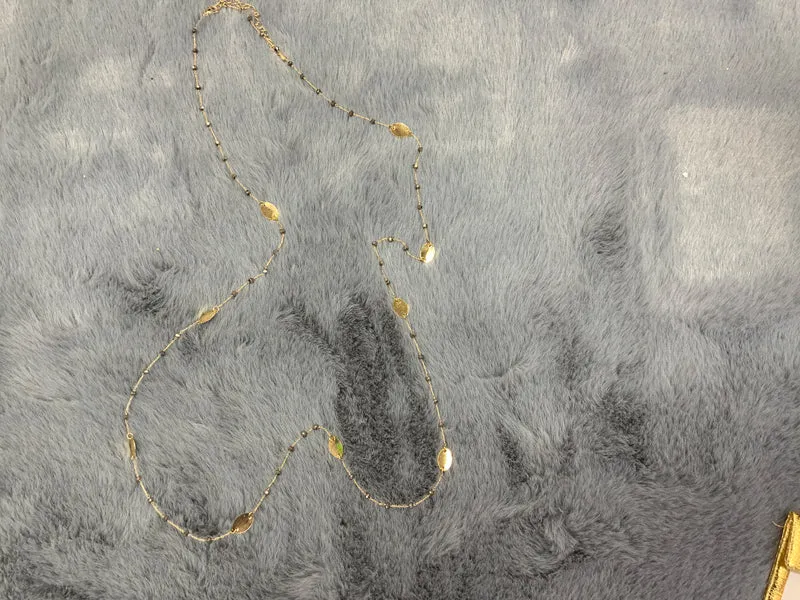 Lorie’s Long Glass Bead Chain Necklace