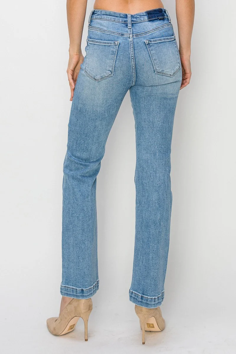Risen High Rise Patch Pocket Straight