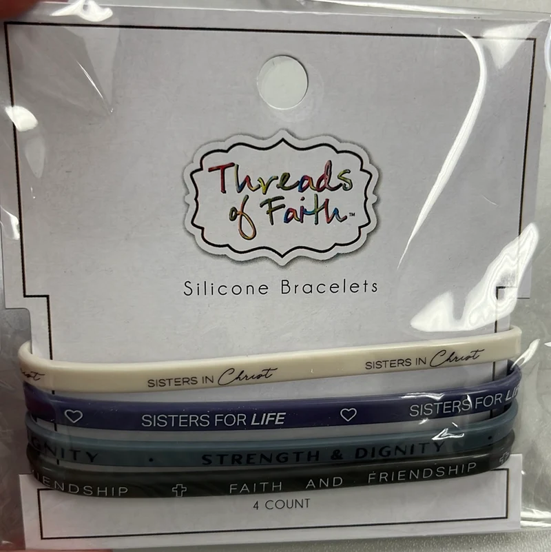Threads of Faith silicone bracelets set