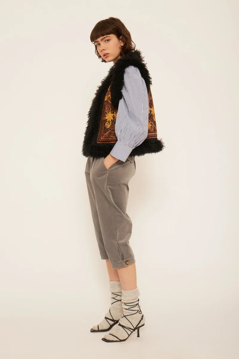 Gilet sans manches brodé Jimmy
