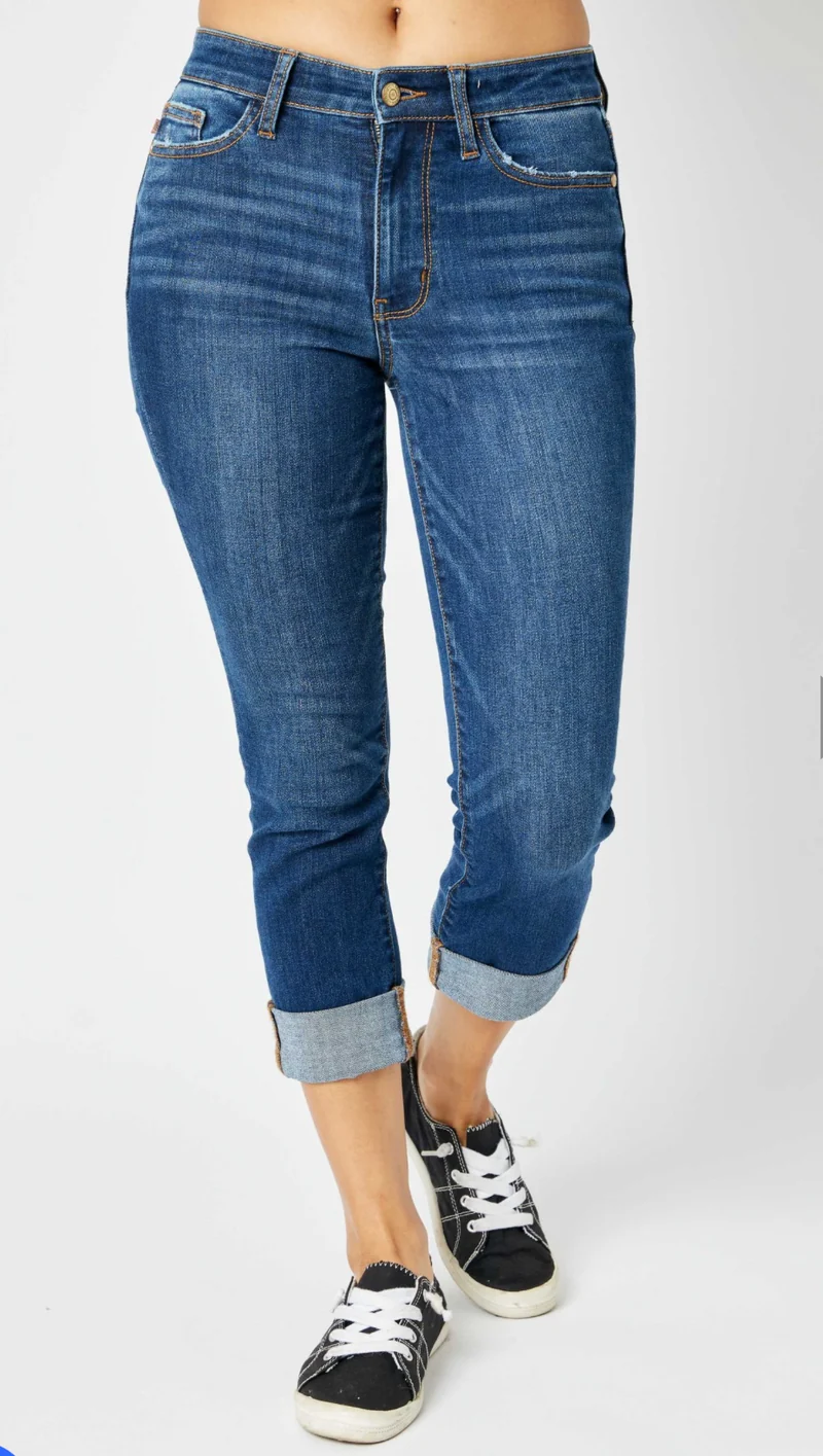 Judy Blue Dark Capris