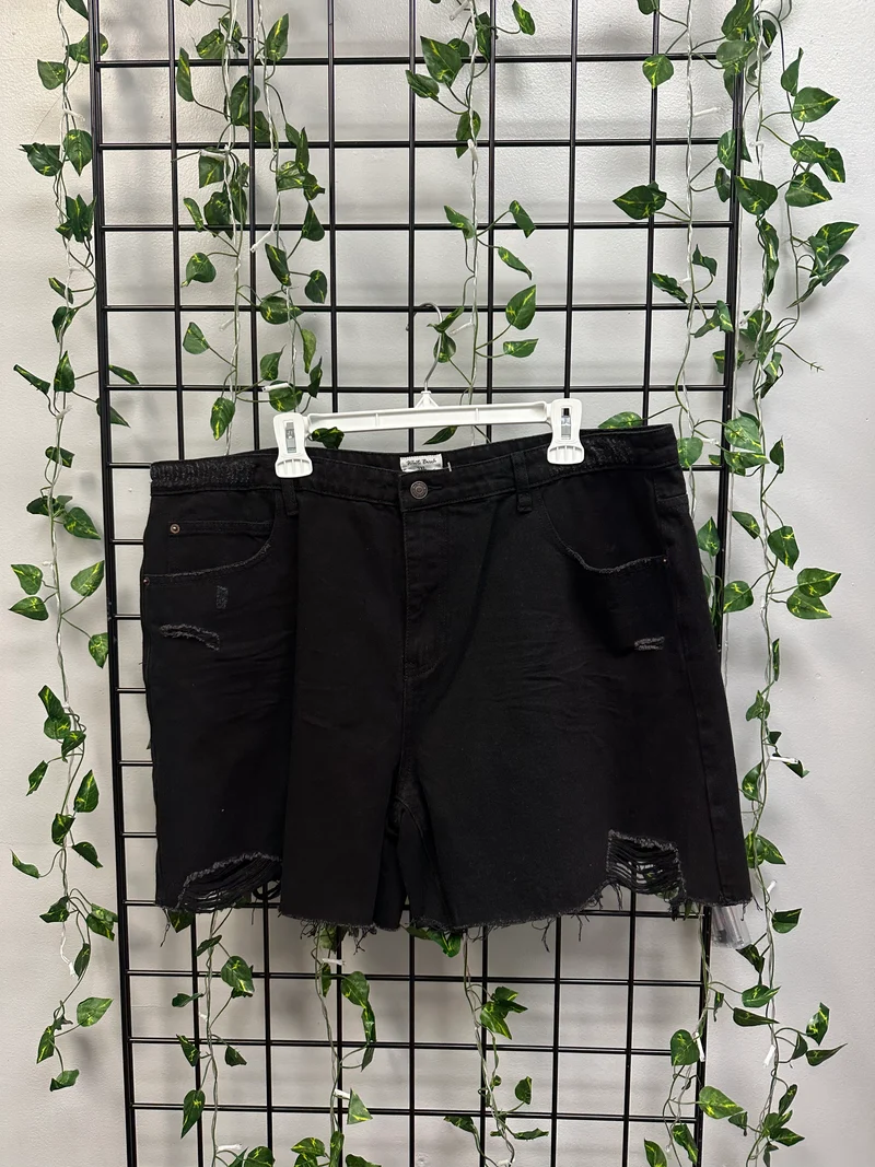 White Birch Ripped Shorts
