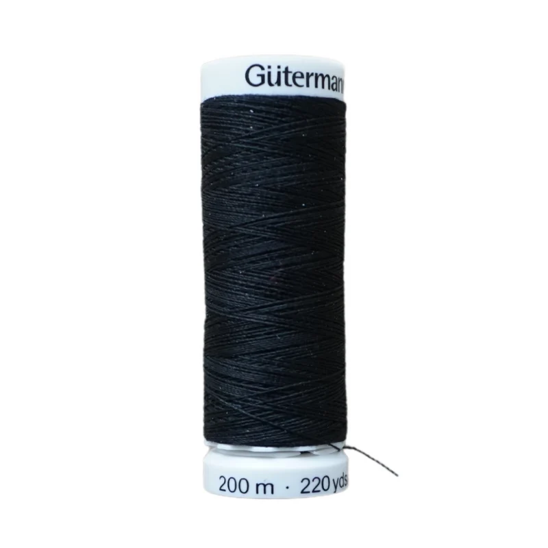 Fil à coudre Noir Gütermann - 200 m - N°000