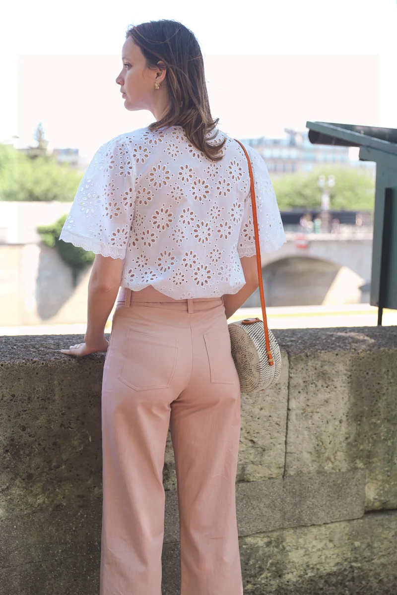 Pantalon Mitya - longueur 7/8 - rose poudré