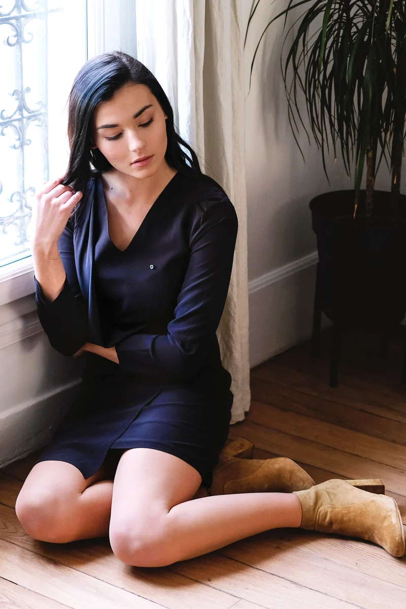 Robe Athènes - Bleu Nuit