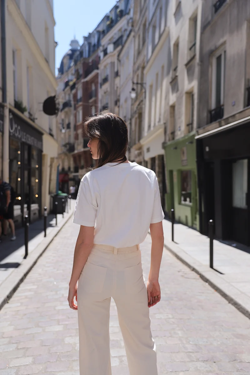 Pantalon Misha - long - toile beige