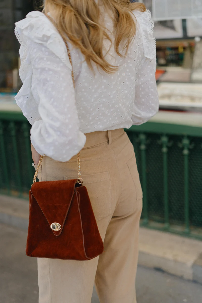 Pantalon Mitya - velours côtelé - longueur 7/8
