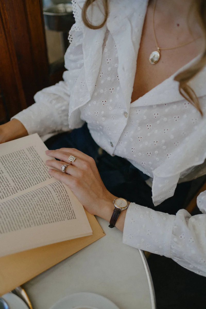 Blouse blanche brodée femme – broderie anglaise élégante