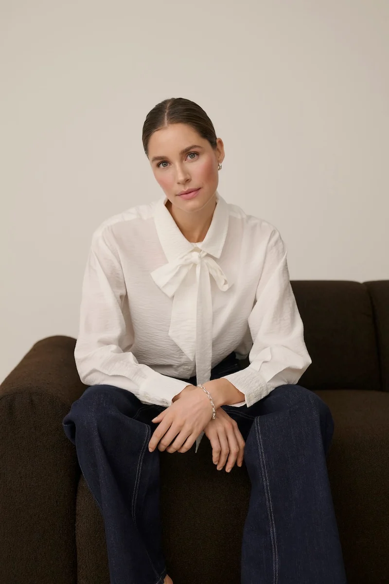 La blouse à col noué Kaffe | 10512233