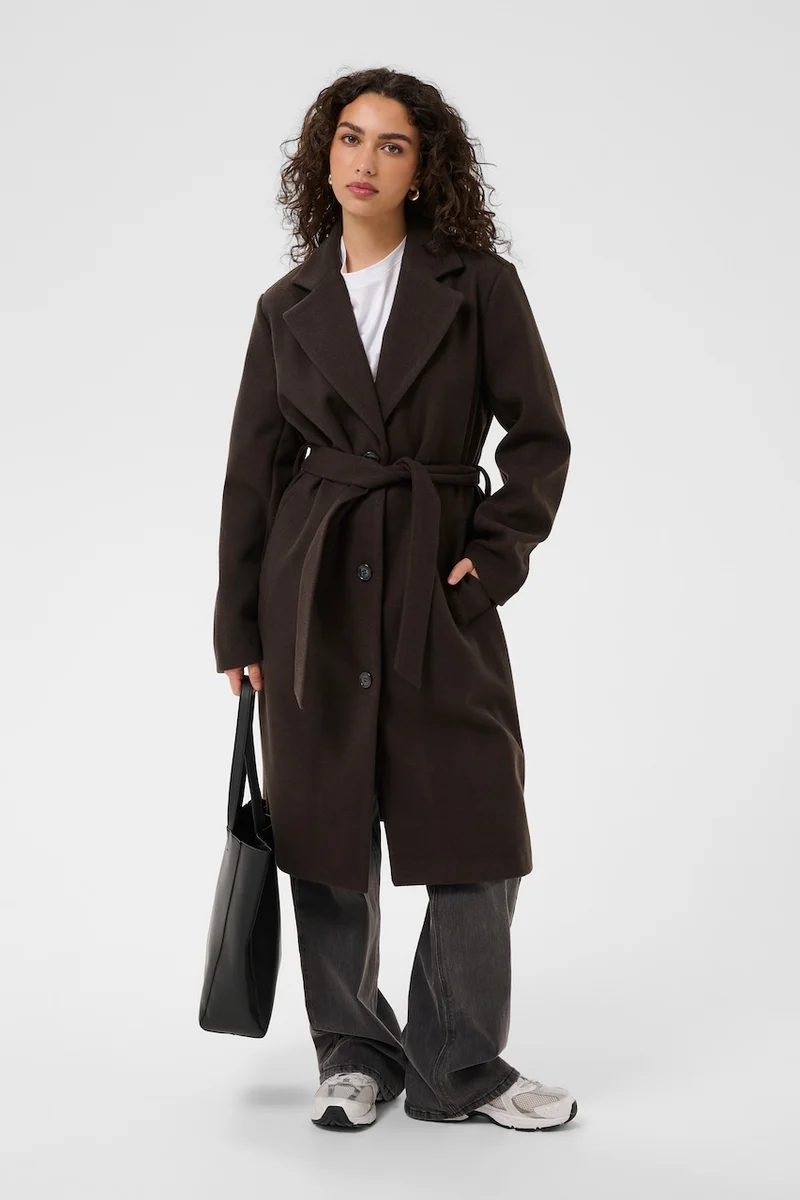 Le manteau long ceinturé Kaffe | 10511086