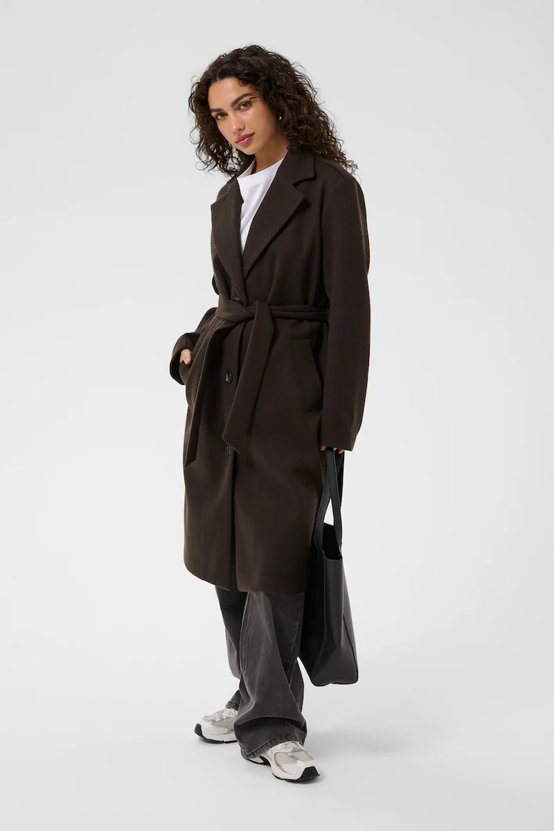 Le manteau long ceinturé Kaffe | 10511086