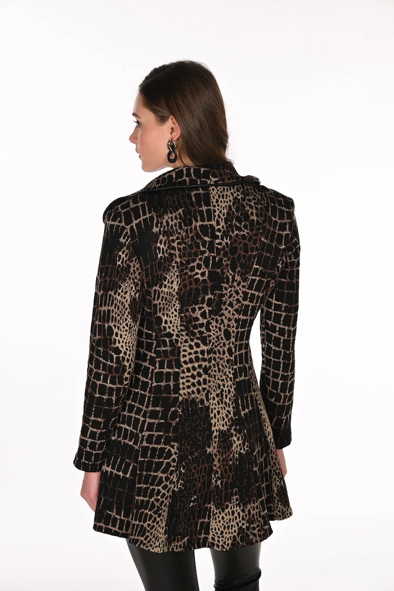 La veste en tricot à imprimé animalier Frank Lyman | 263213