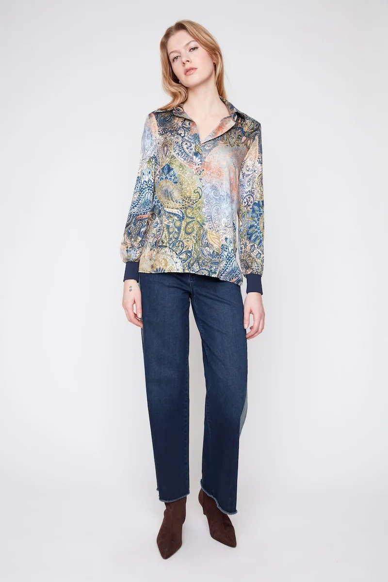 La blouse à imprimé paisley Renuar | R5289-984