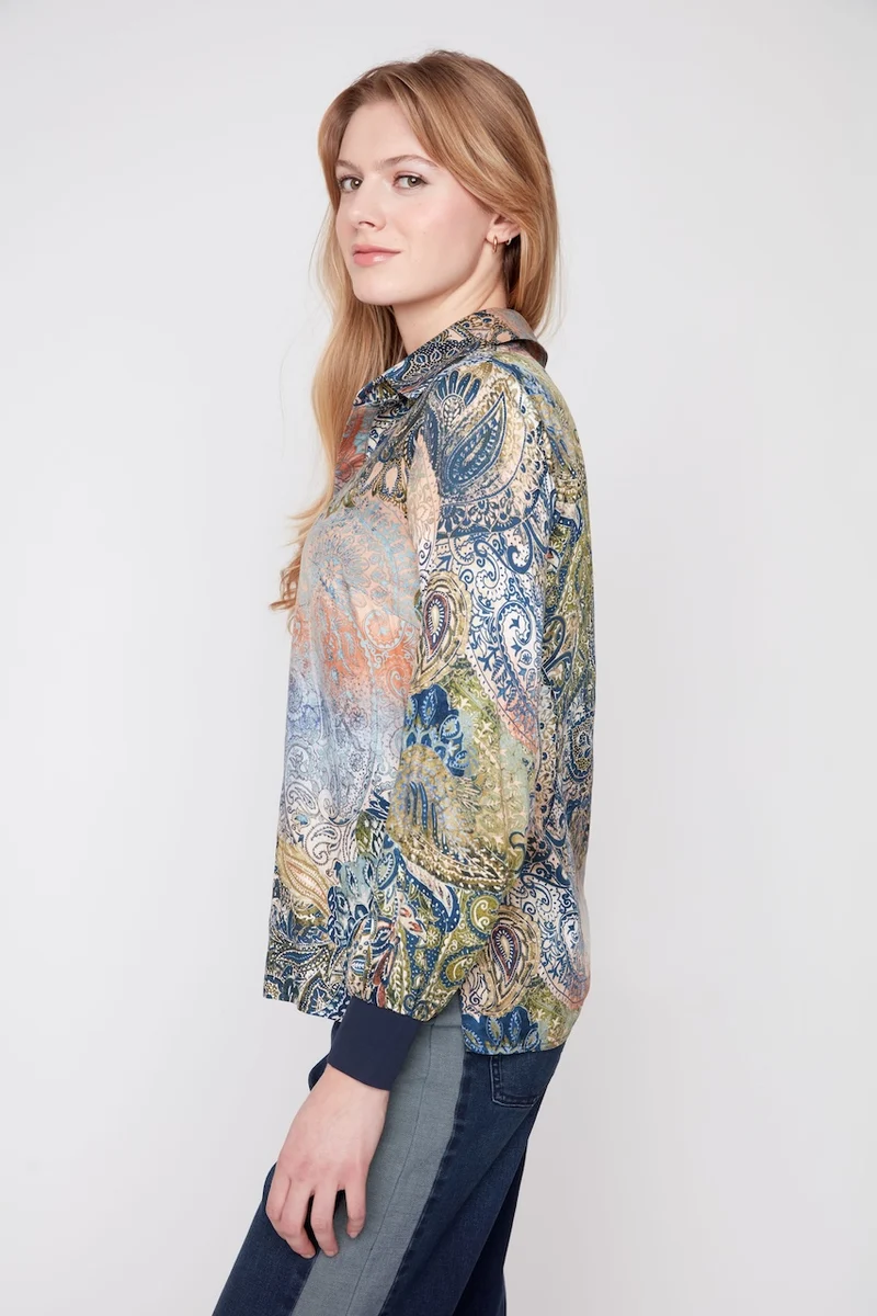 La blouse à imprimé paisley Renuar | R5289-984