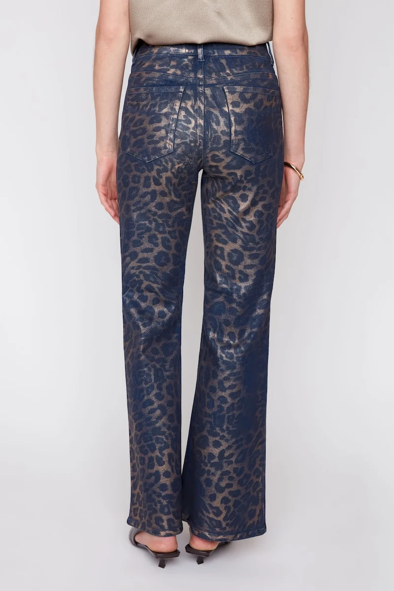 Le jean bootcut à imprimé léopard Renuar | R11081D-E3124