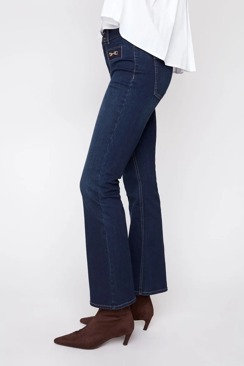 Le jean bootcut à détails métalliques Renuar | R11066D-E2141