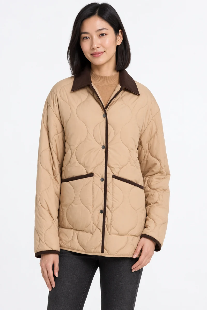 La veste matelassée contrastante Moffi | W2509J