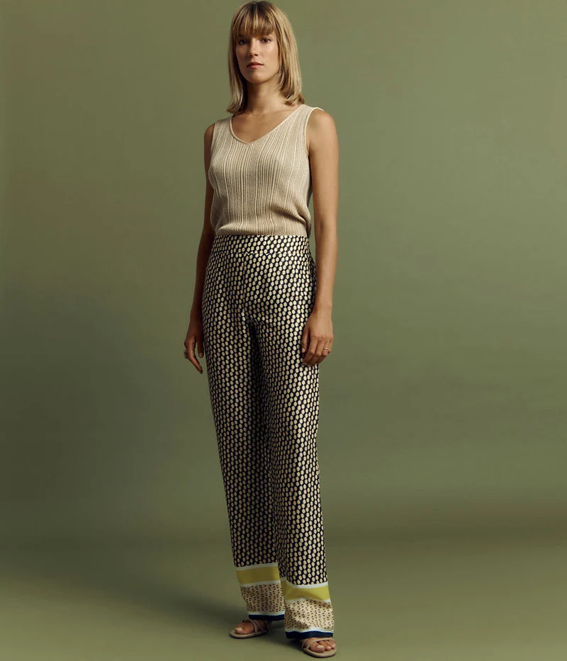 Pantalon fluide imprimé PALOMA/85012/531
