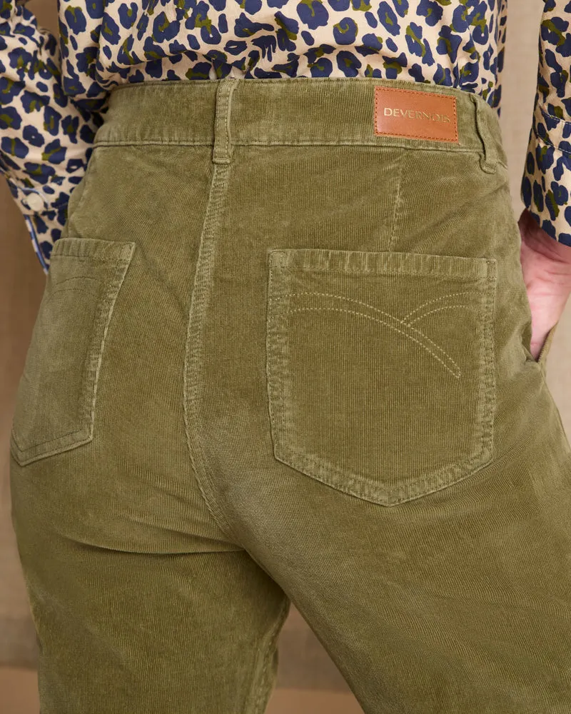 Pantalon vert coupe droite PRUNIER/14180/189