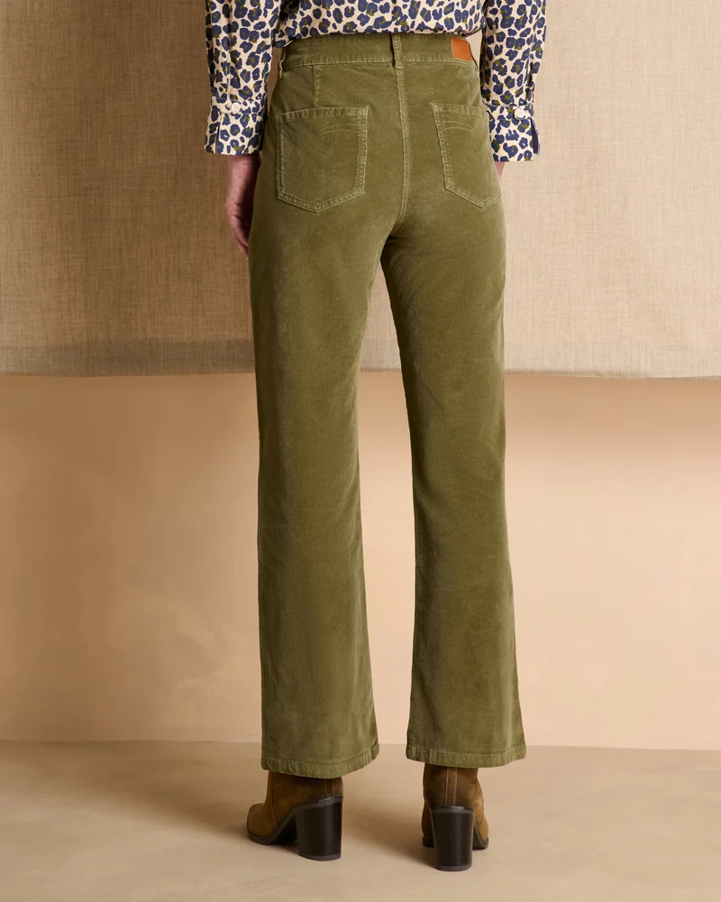 Pantalon vert coupe droite PRUNIER/14180/189