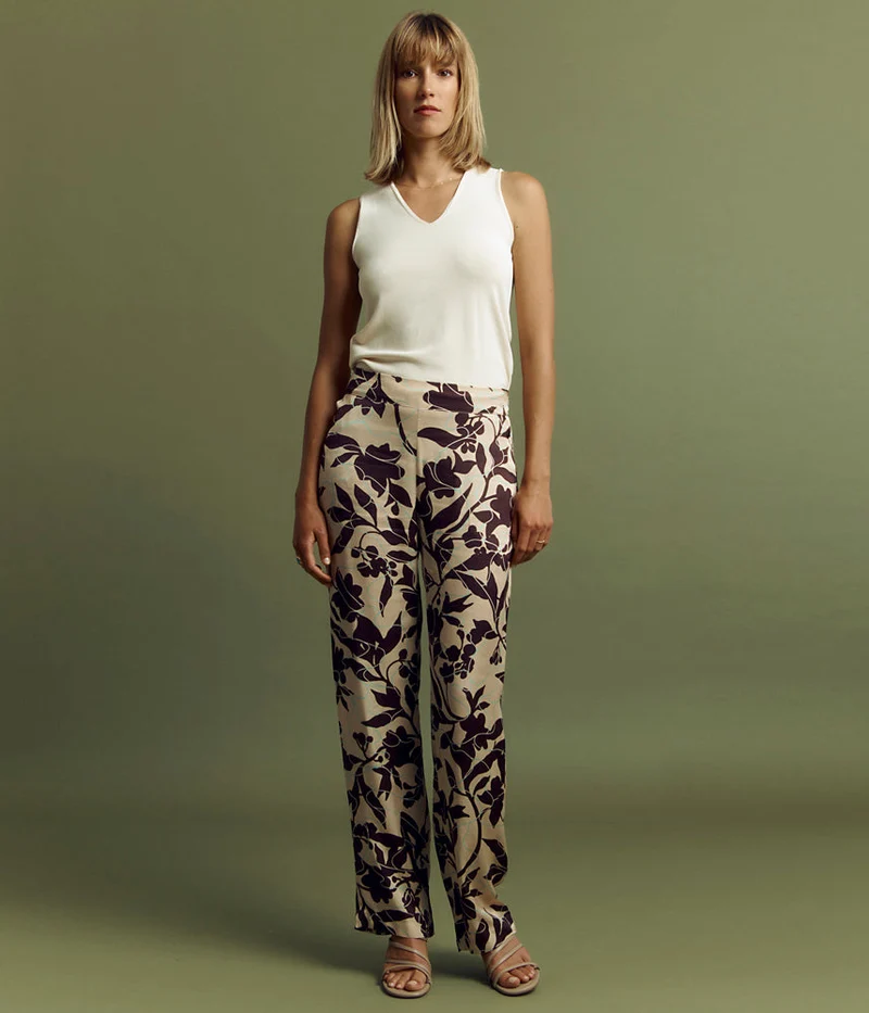 Pantalon imprimé en viscose PARTITION/85085/541