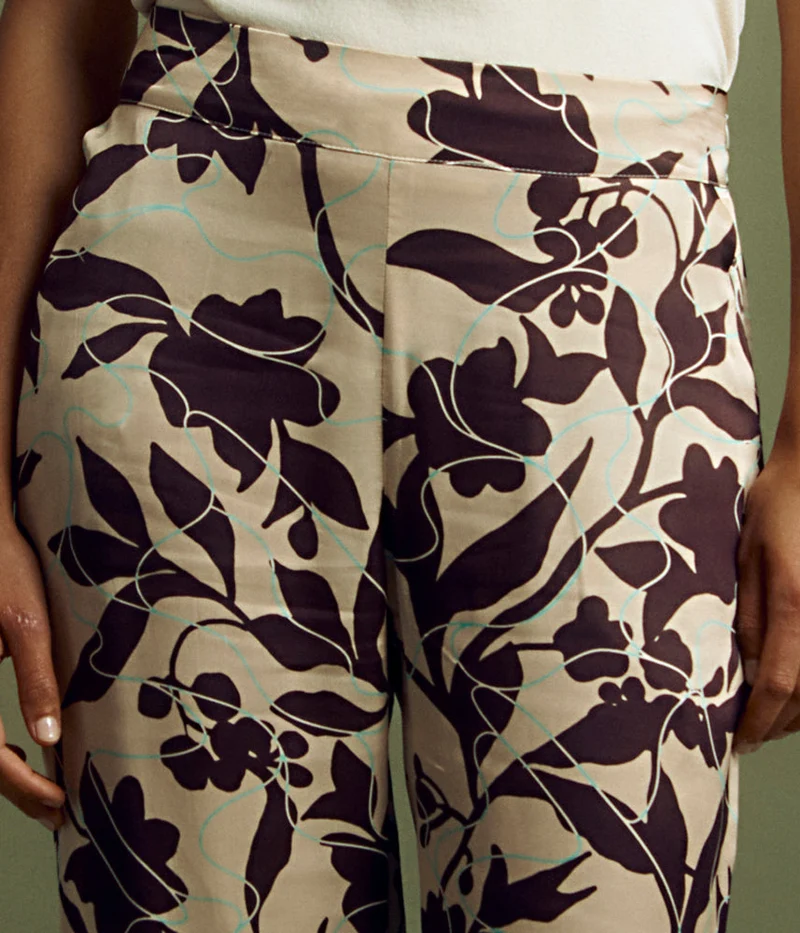 Pantalon imprimé en viscose PARTITION/85085/541